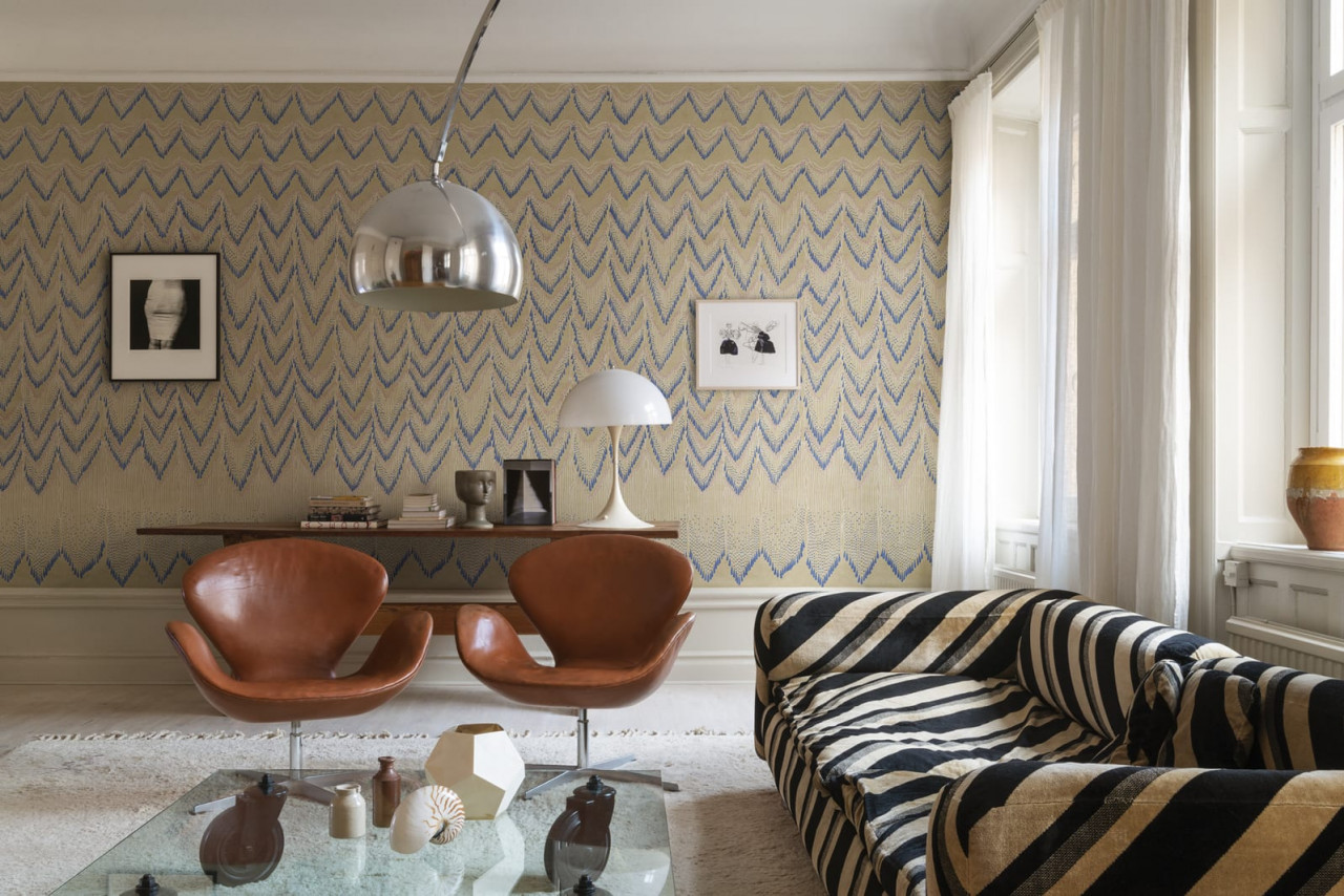 Fototapet, Fringed Follies, Custard, Rebel Walls