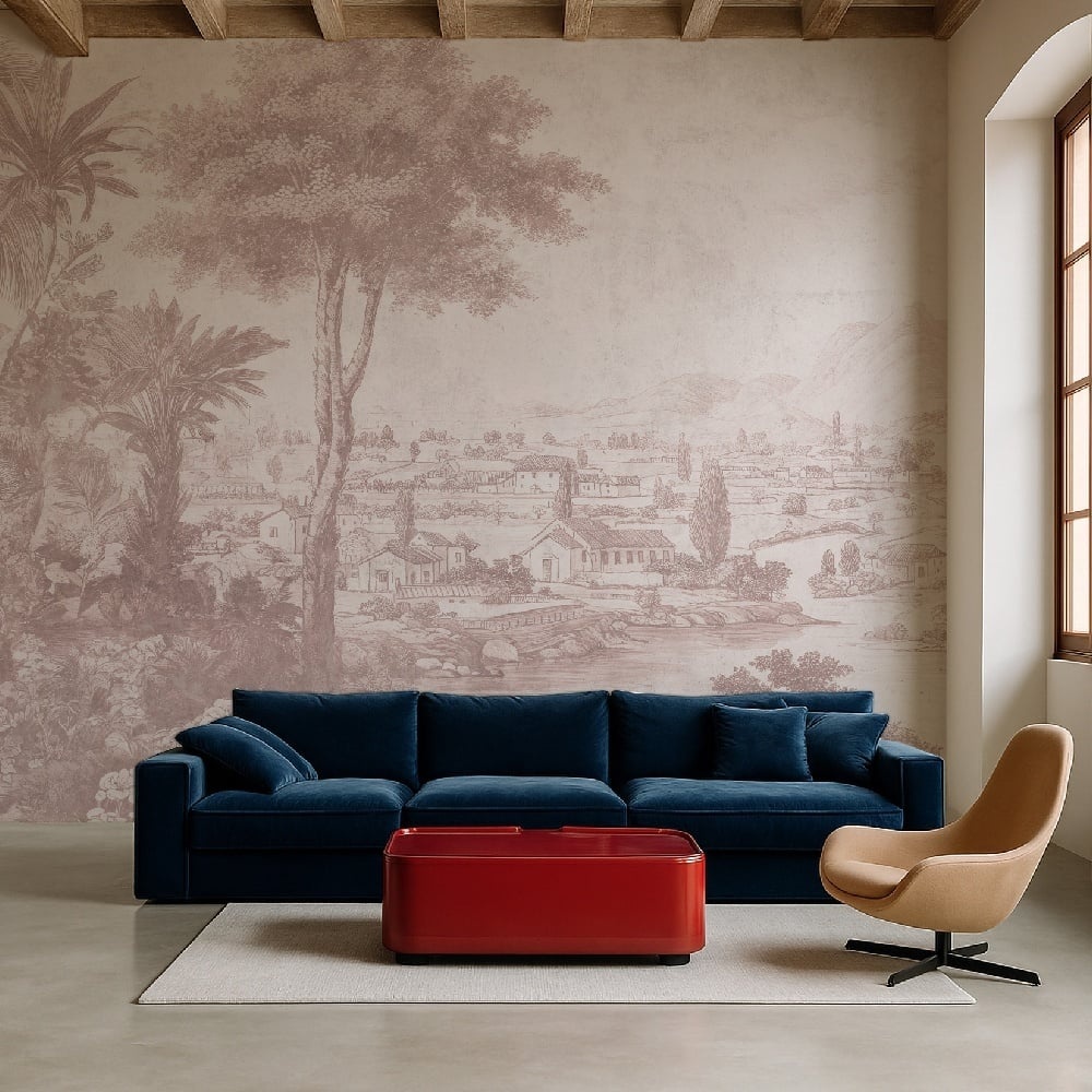 Fototapet Imperial Palms, Rose - personalizat, VLAdiLA