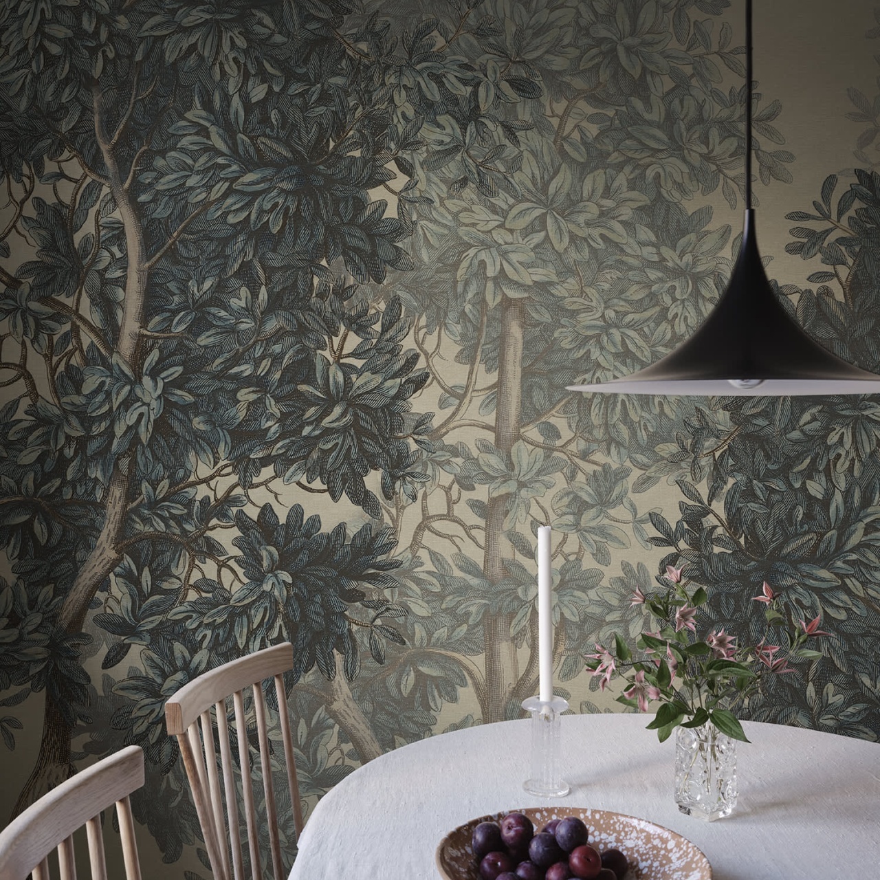 Fototapet lavabil, Charles Mural, Blue, Sandberg