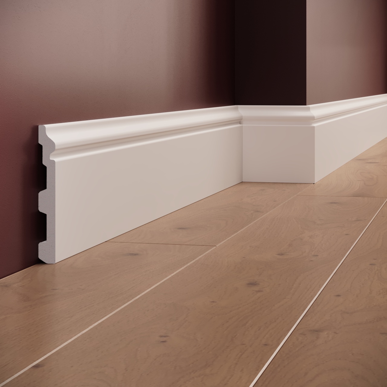 Plinta polimer rigid, Manavi, S13-12x1.5x200 cm