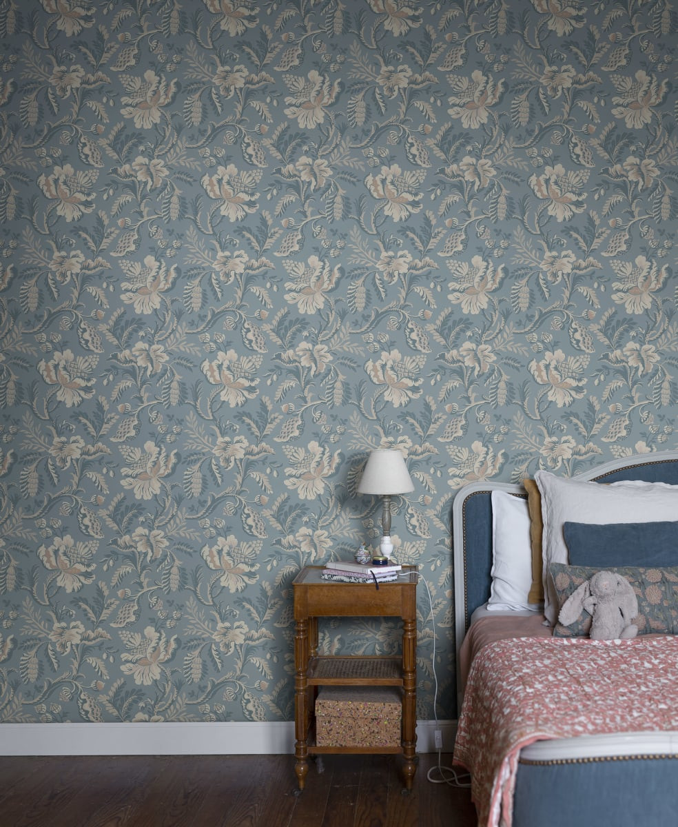 Tapet lavabil, Daphne Misty Blue, Sandberg, 5.3mp / rola