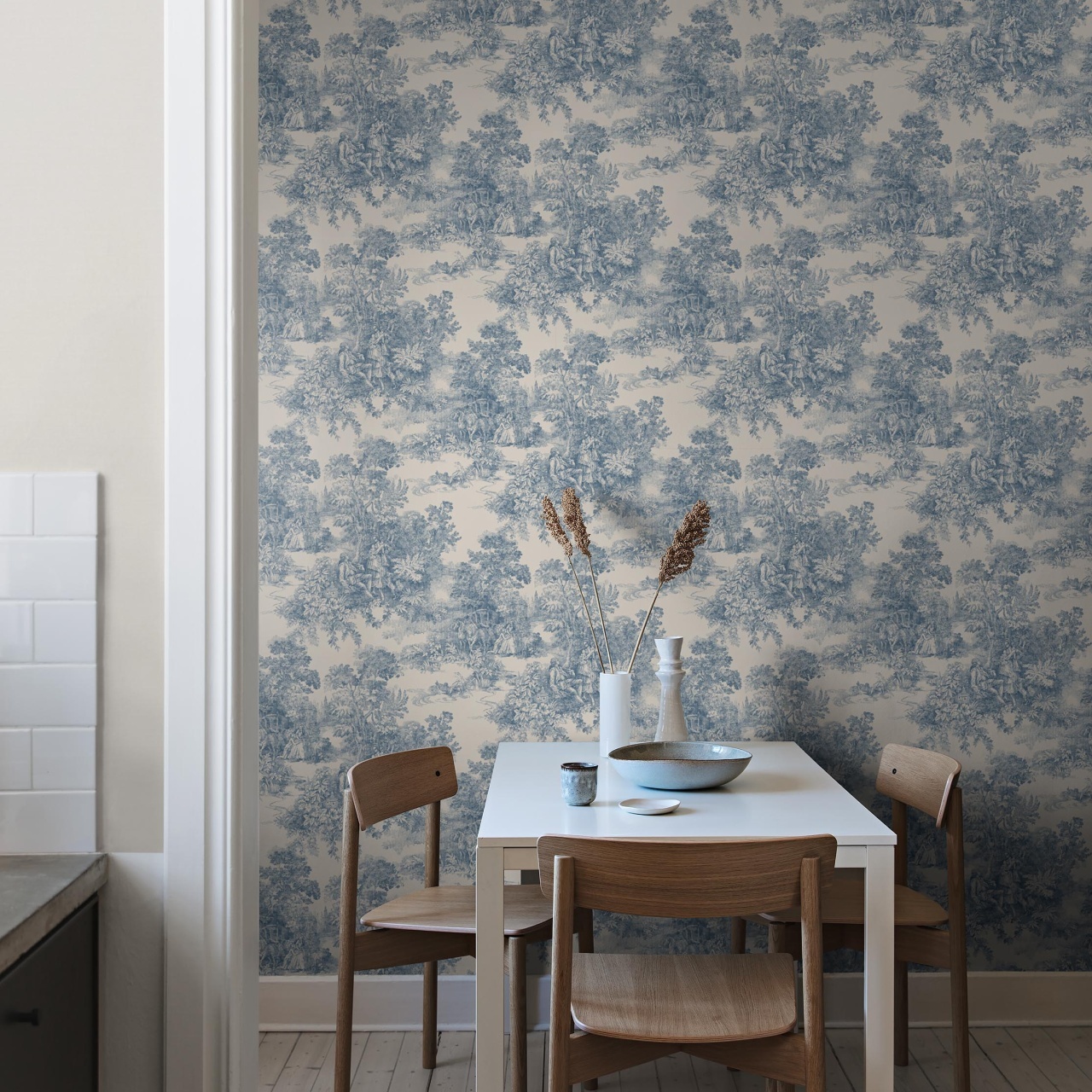Tapet lavabil, Toile de Jouy 7767, 5.3mp / rola