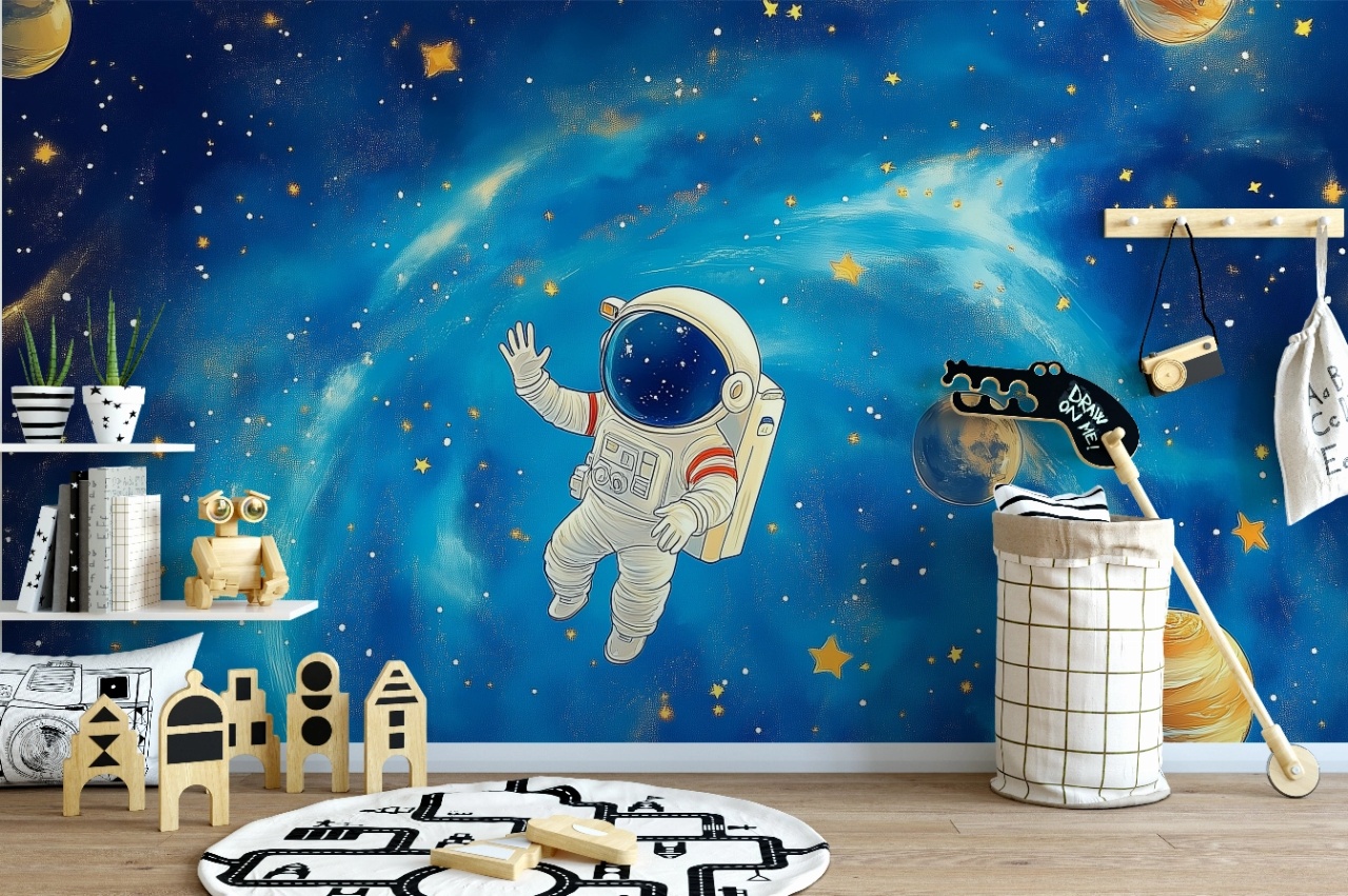 Fototapet copii, Astronaut in space 008