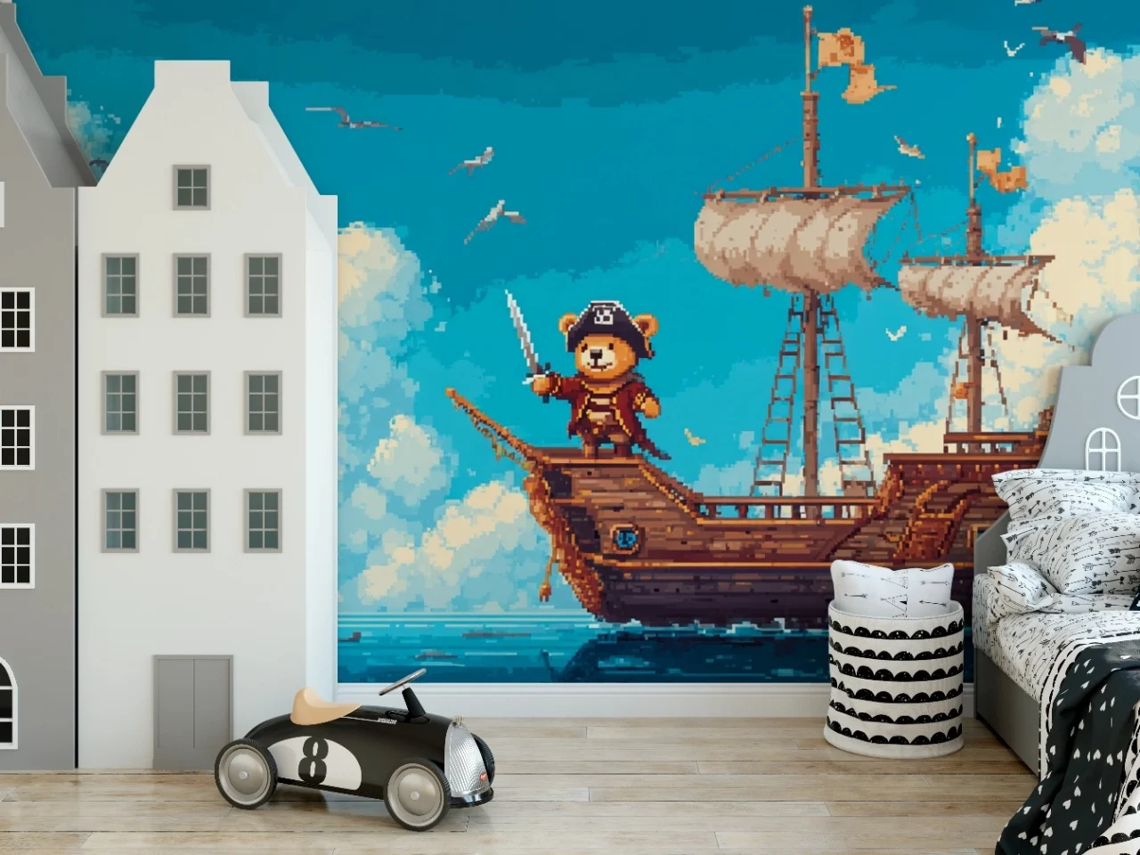 Fototapet copii, Bear pirate 118