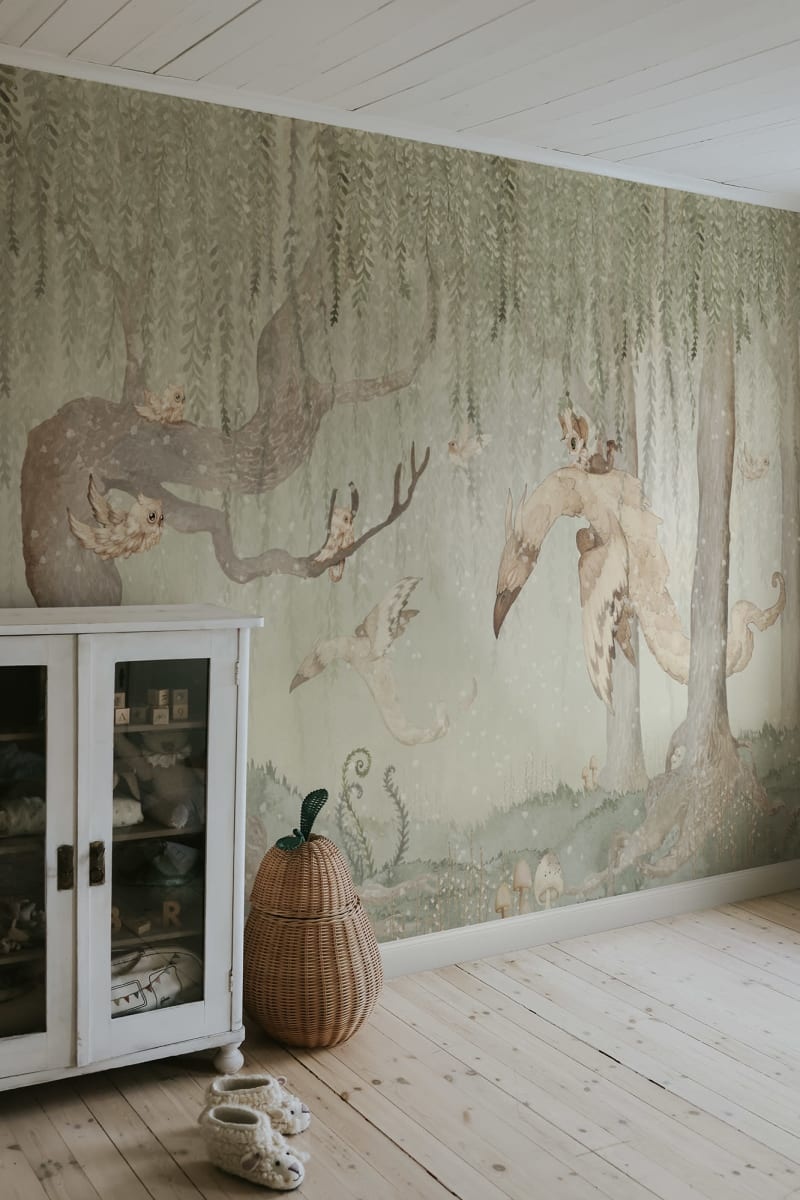 Fototapet, Dream Forest Boy, Green, Rebel Walls