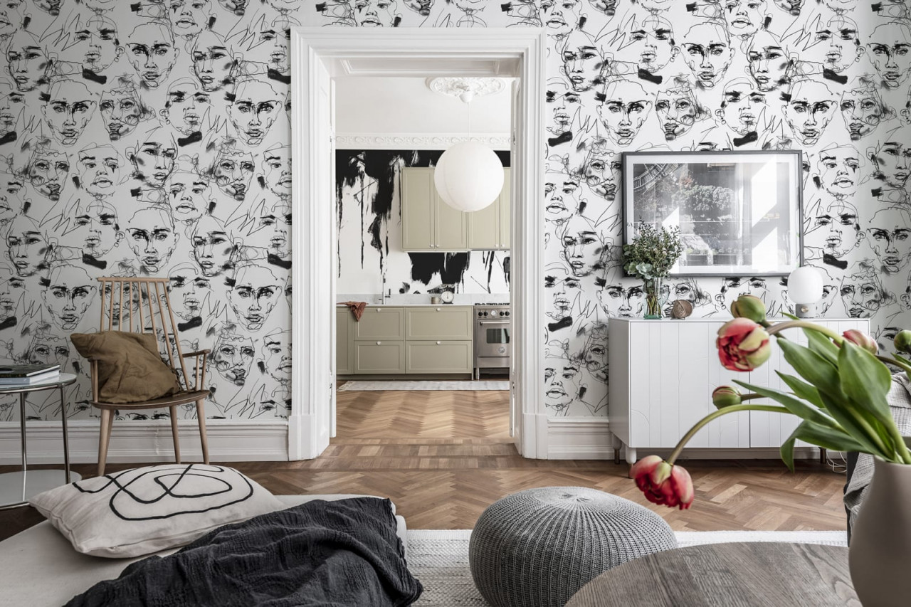 Fototapet, Fala Bozetto, Graphite, Rebel Walls