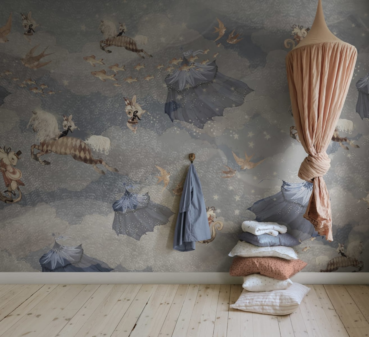 Fototapet, Flying Circus, Sky Blue, Rebel Walls