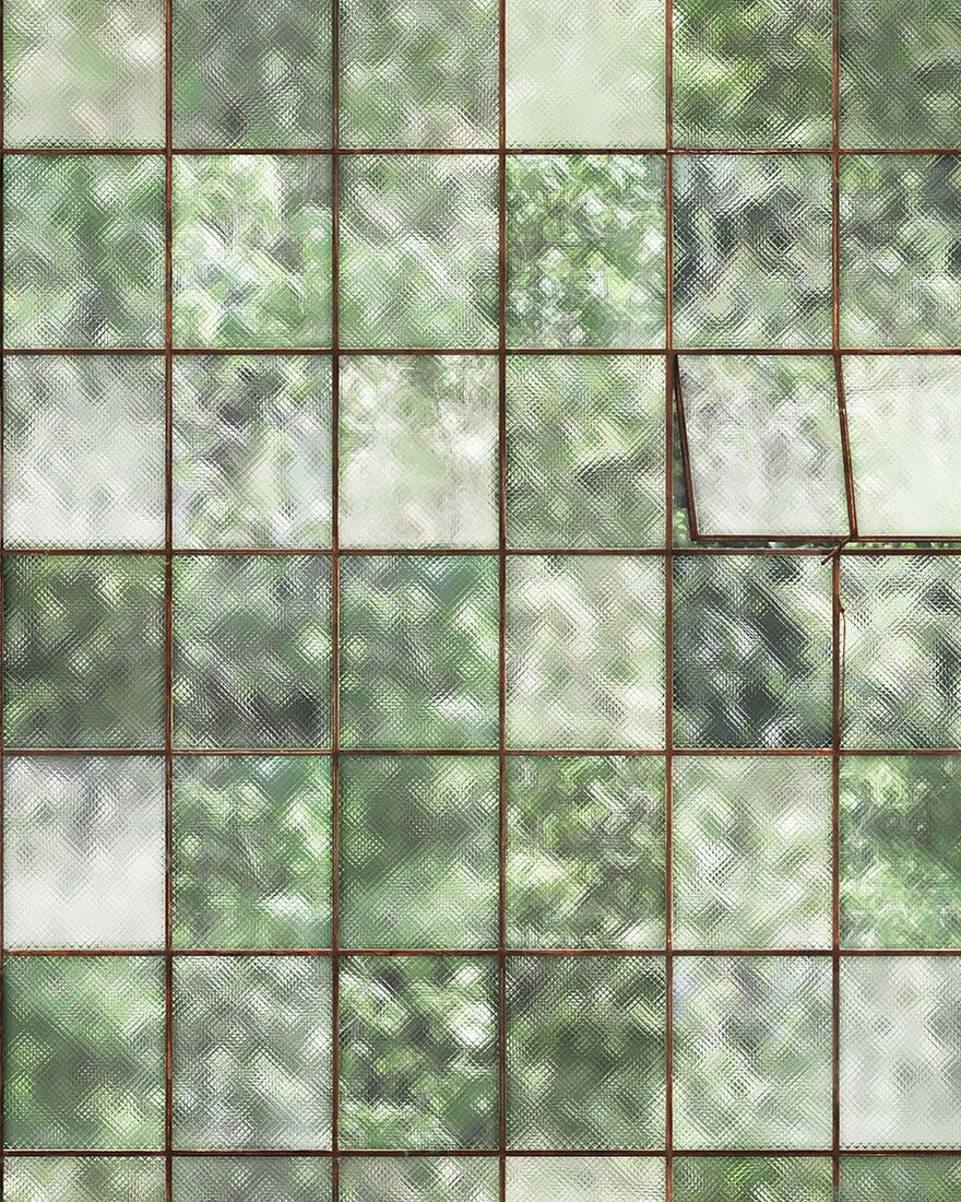 Fototapet lavabil, Green Window 9528W