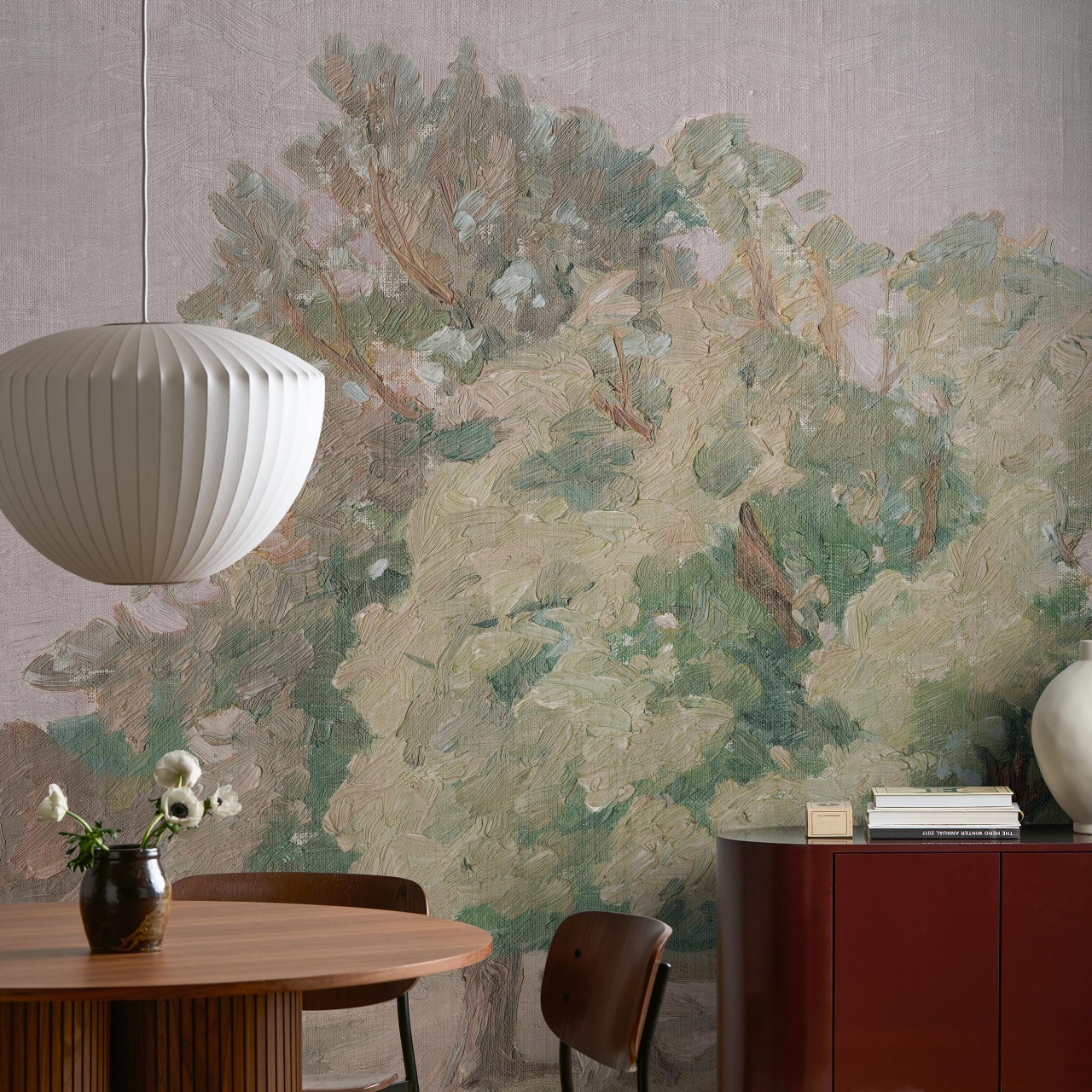 Fototapet lavabil, Hedgerow Landscape 9670W