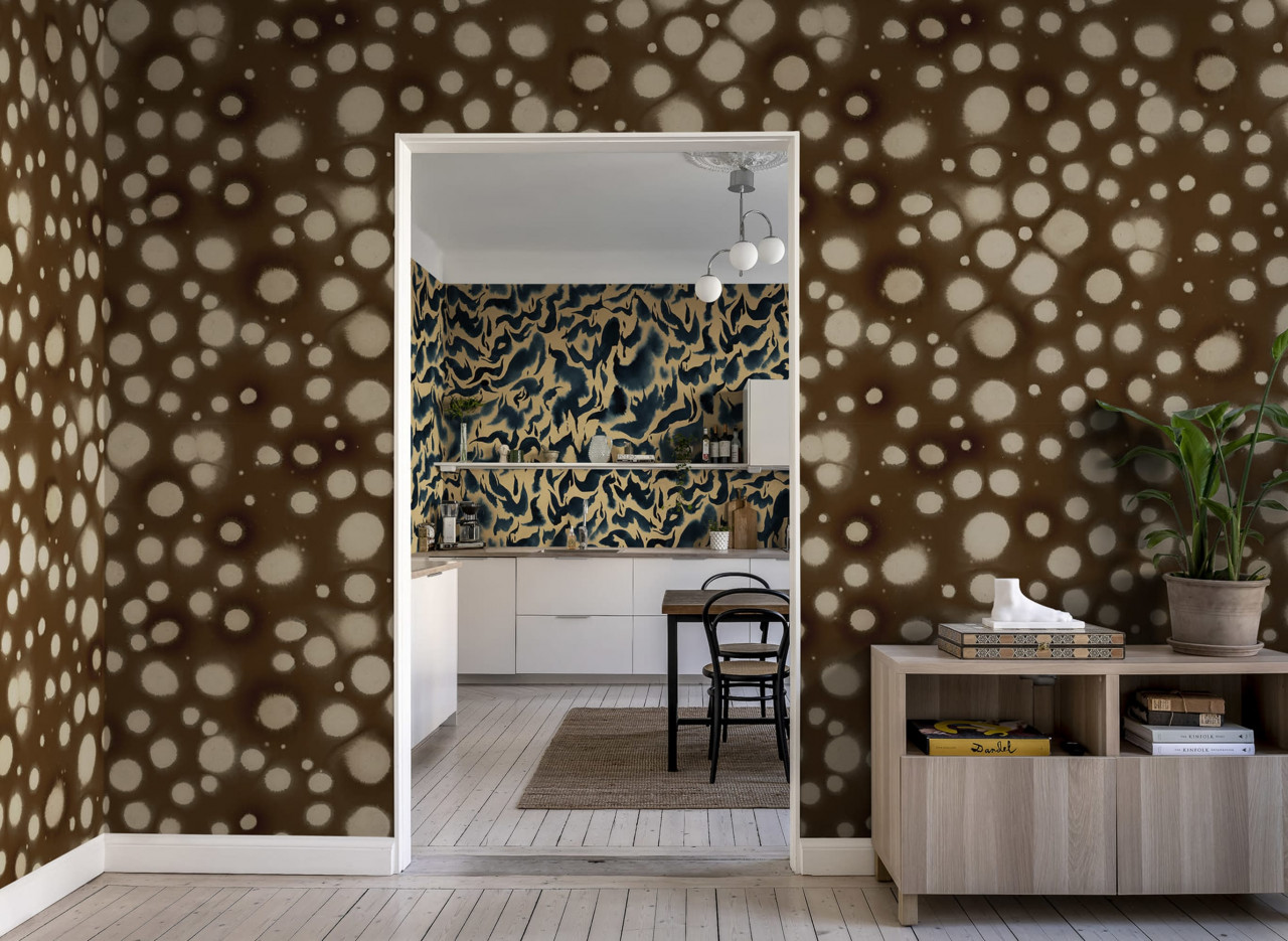 Fototapet, Spotted Puffer, Brown, Rebel Walls