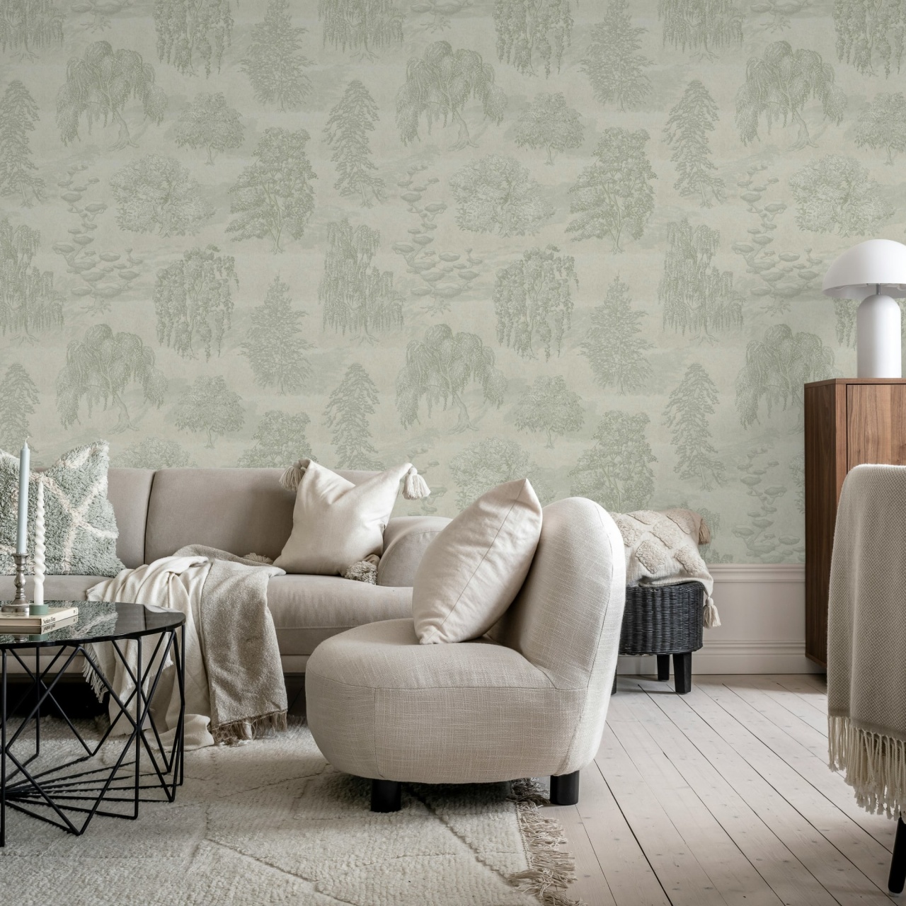 Fototapet, Yggdrasil Forest, Beige, Rebel Walls