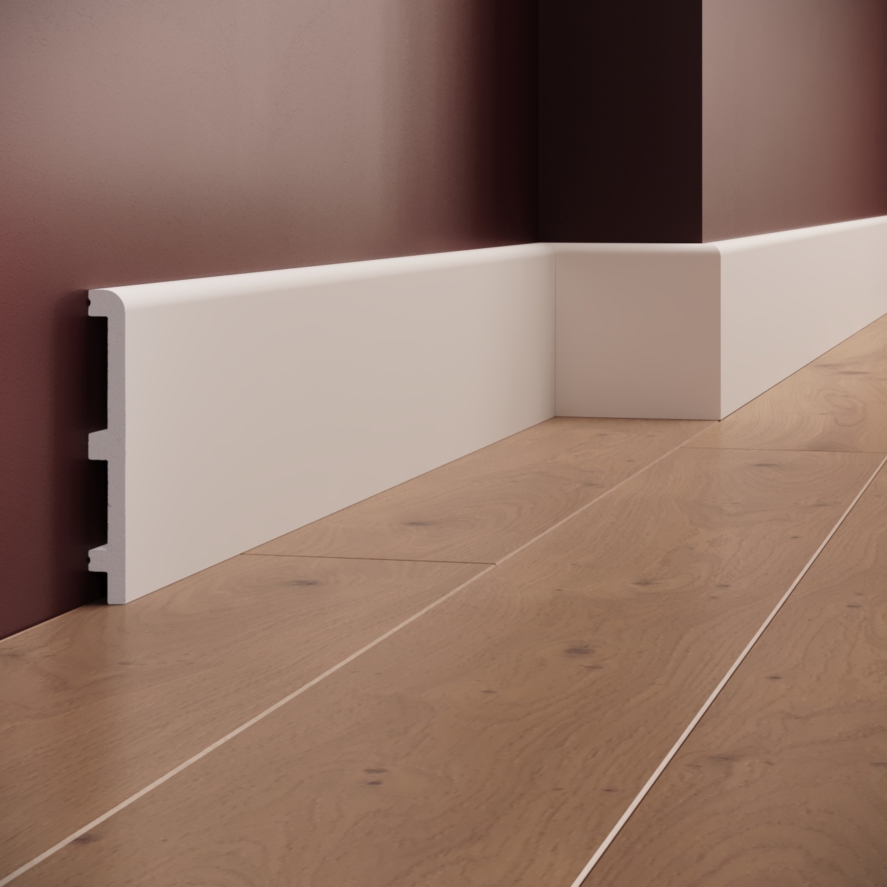 Plinta polimer rigid, Manavi, S37-12x1.8x200 cm