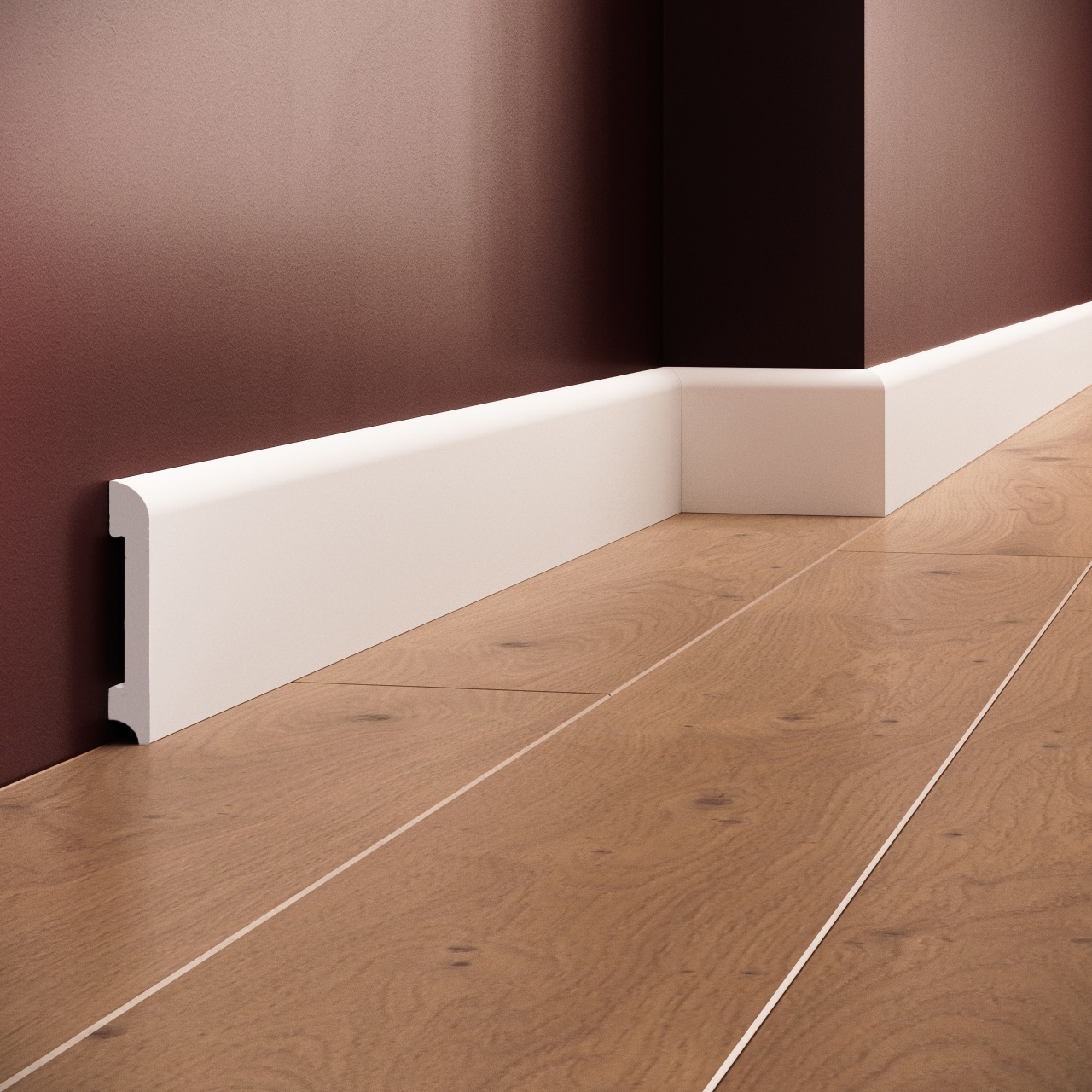 Plinta polimer rigid, Manavi, S4-8x1.3x200 cm