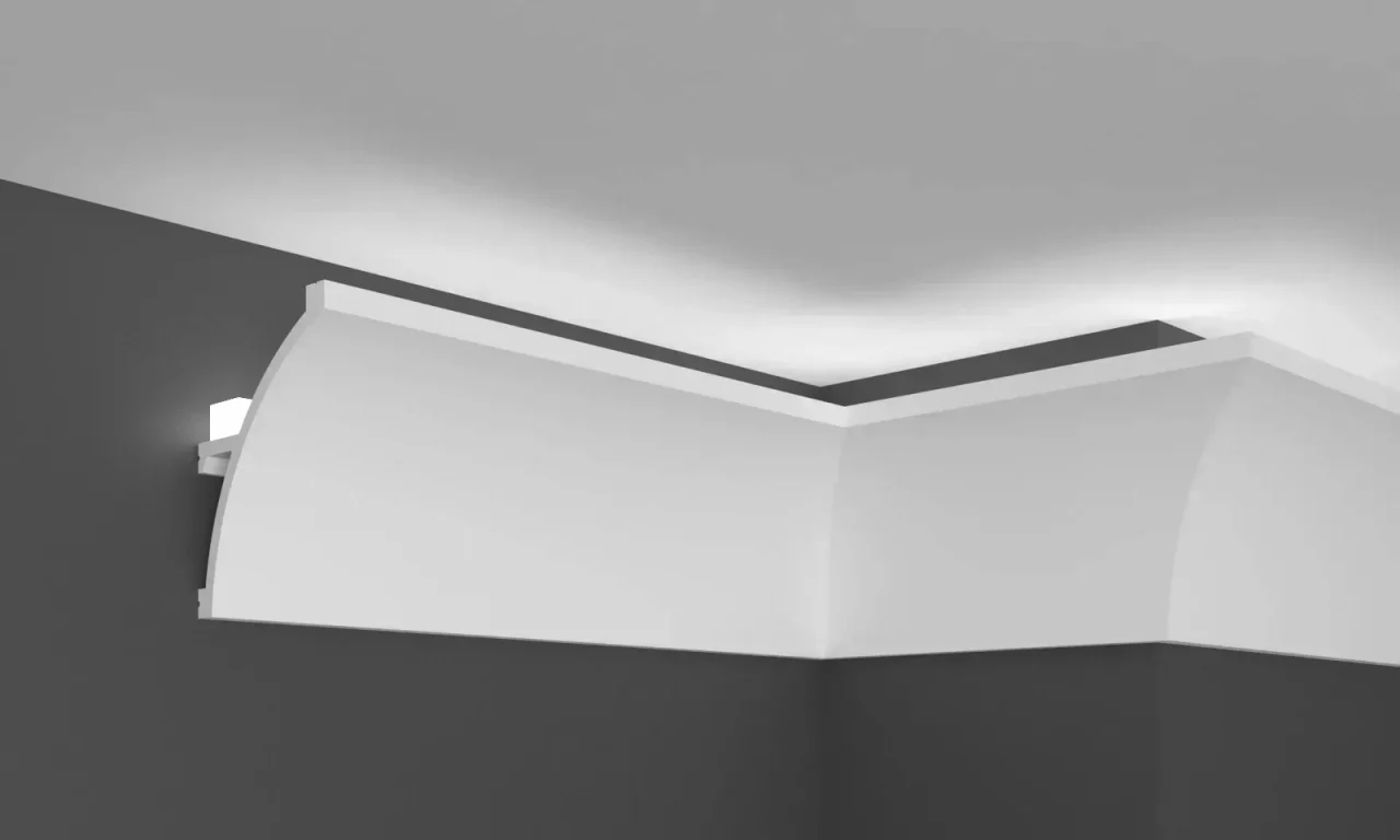 Cornisa polimer rigid KH921-8x6x200 cm