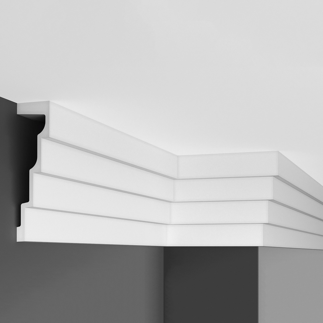 Cornisa poliuretan flexibil P886F - 5x19x200 cm