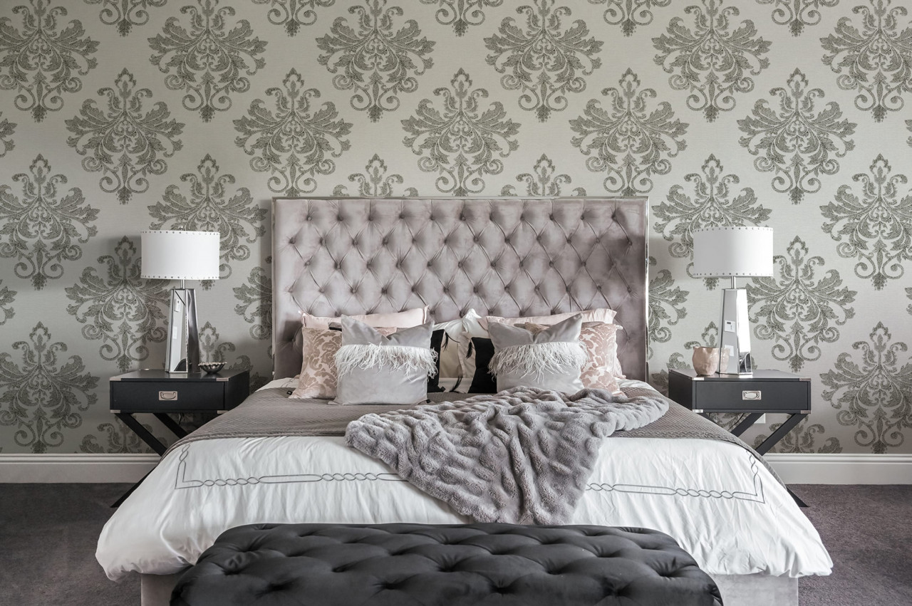 Fototapet, Baroque Pearl, White, Rebel Walls