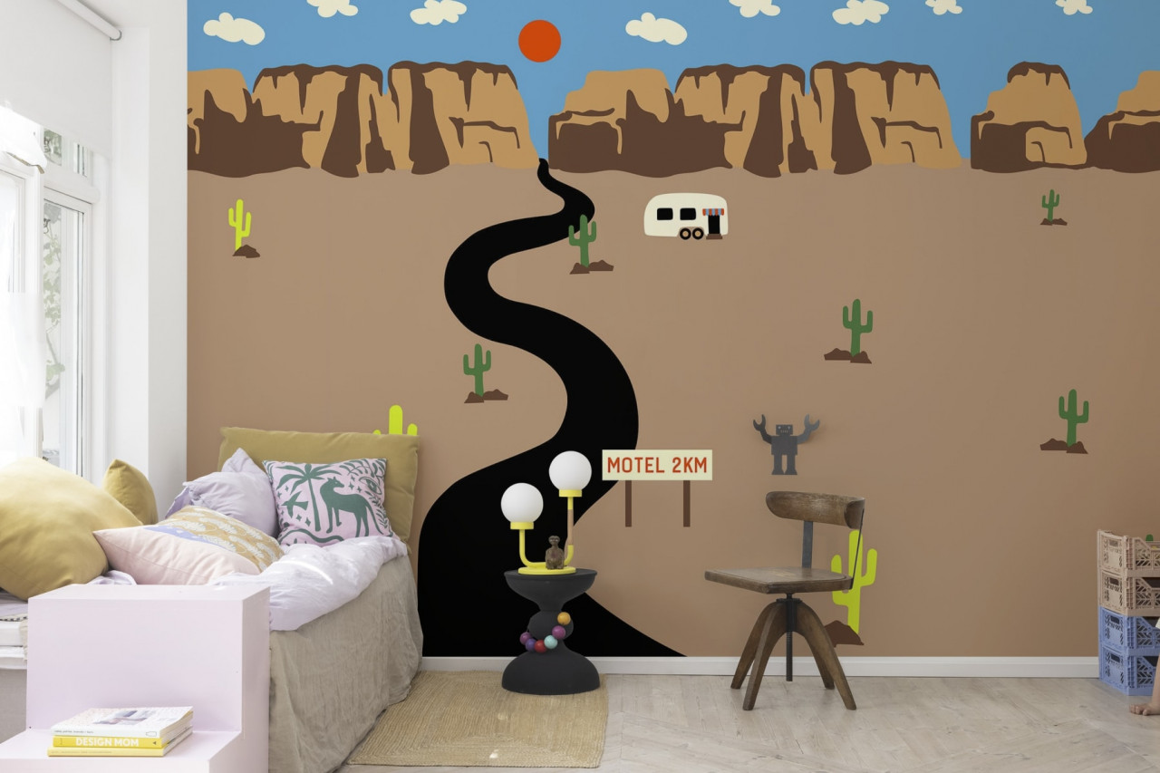 Fototapet, Camper, Brown, Rebel Walls