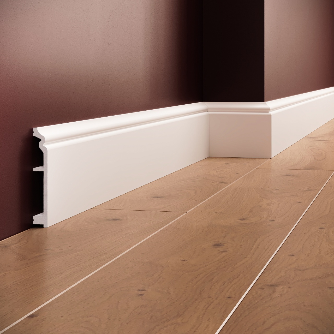 Plinta polimer rigid, Manavi, S34-9.9x1.5x200 cm