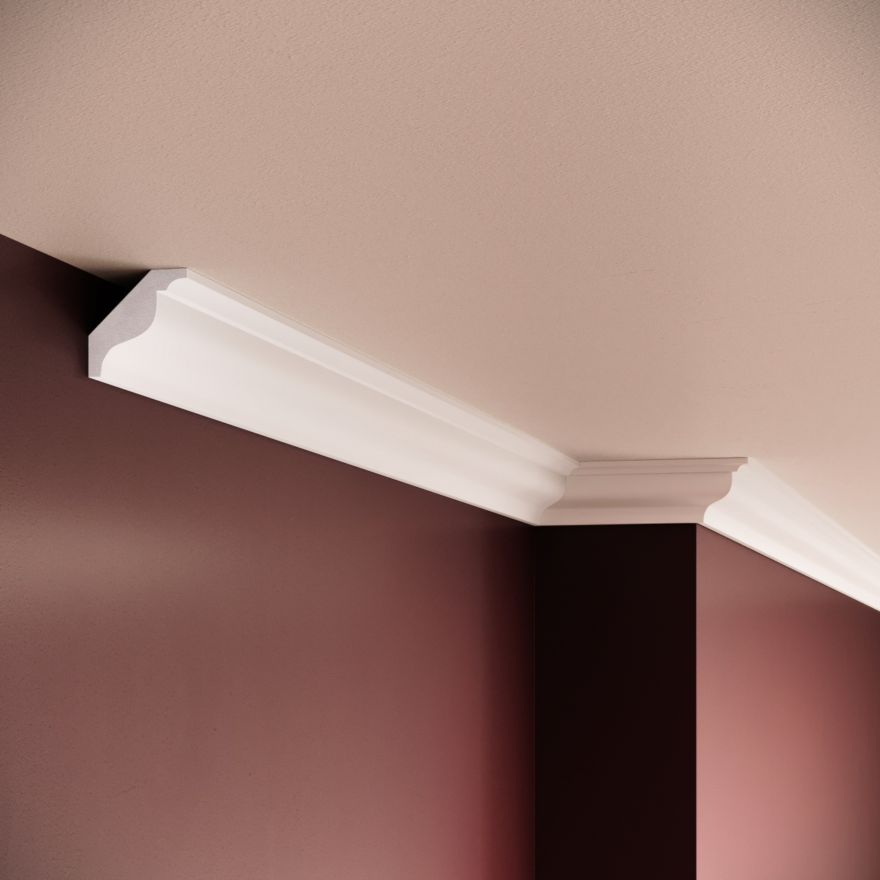 Cornisa poliuretan, Manavi, P824 - 4x4x200 cm