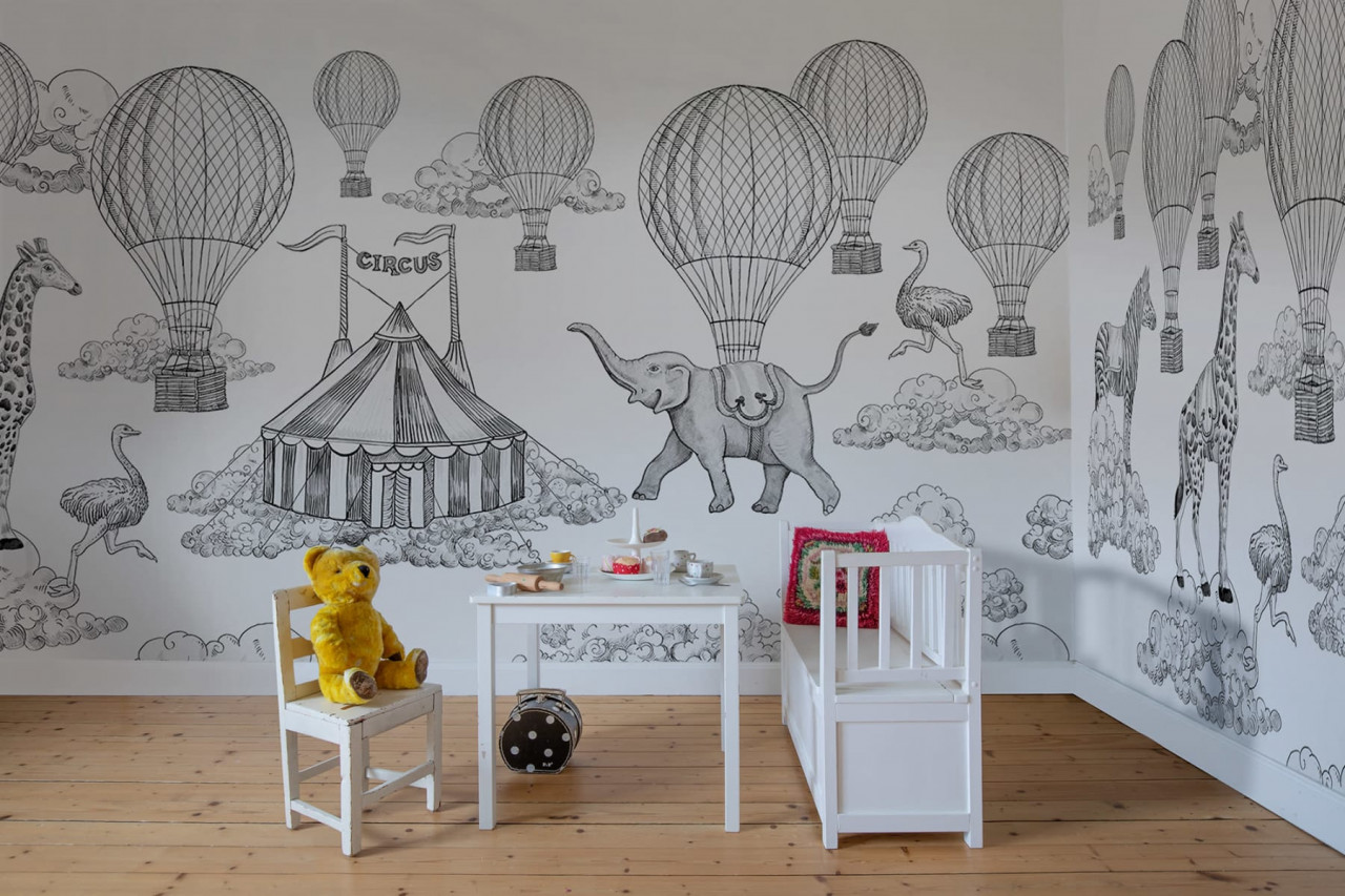 Fototapet, Circus Horizon, Graphite, Rebel Walls