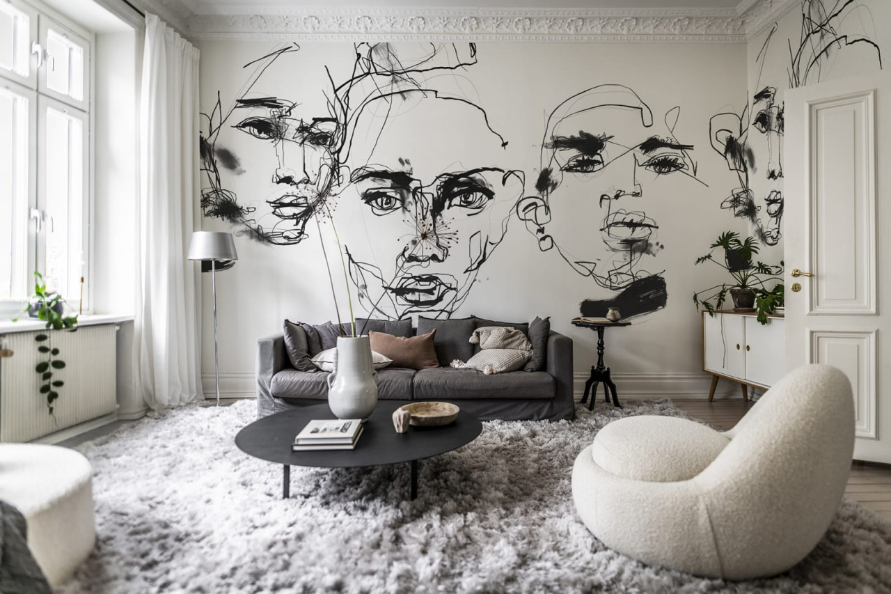Fototapet, Ottoman Bozetto, Graphite, Rebel Walls