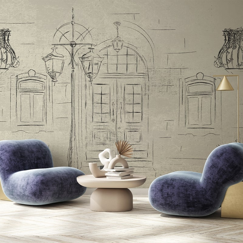 Fototapet Rue de l'Abreuvoir, VLAdiLA