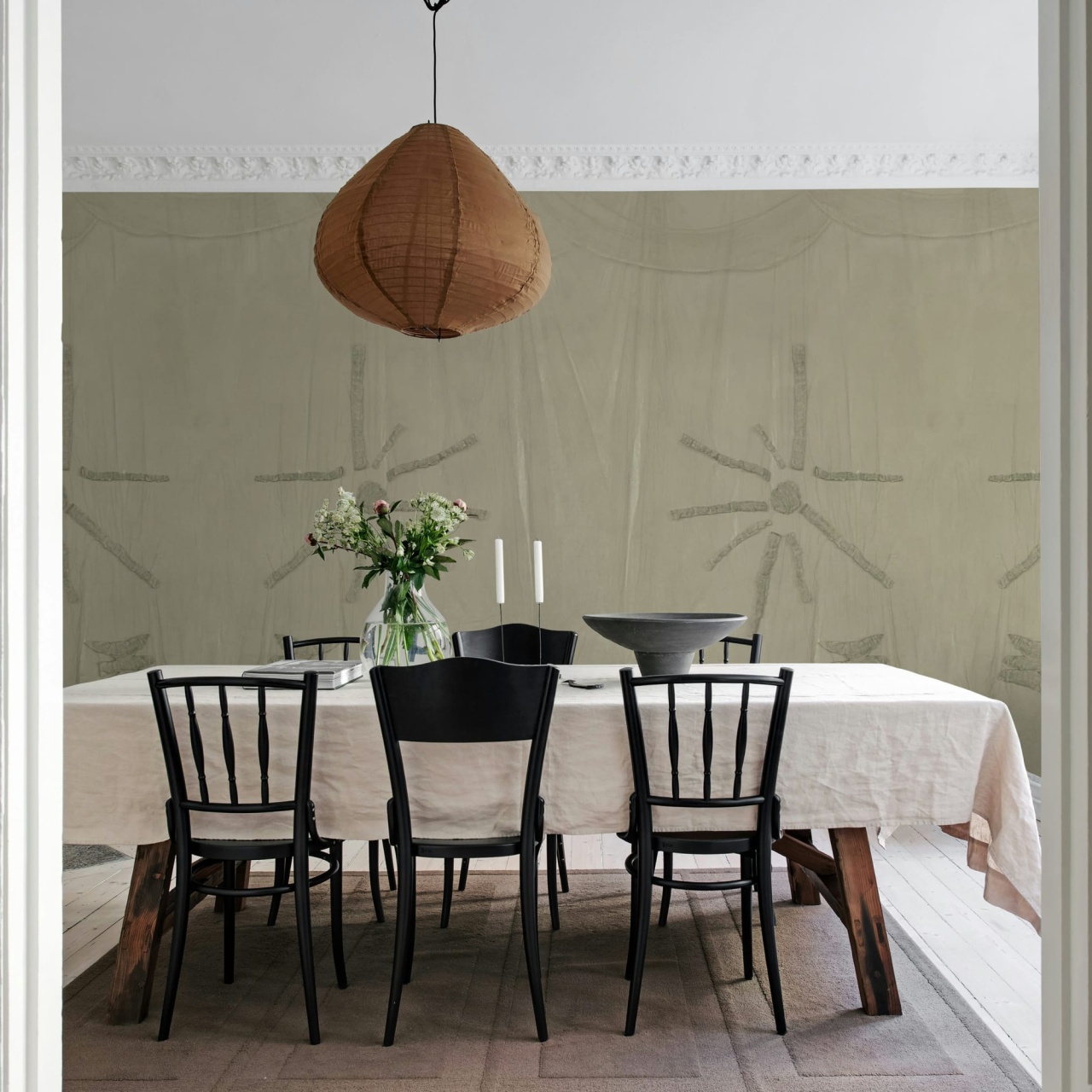 Fototapet, Silenzio, Light Beige, Rebel Walls