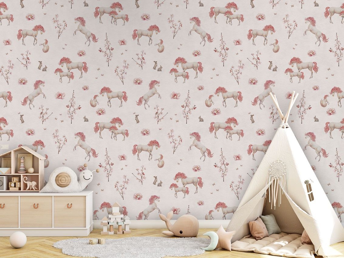 Fototapet Unique Unicorn - White, Kikki Belle