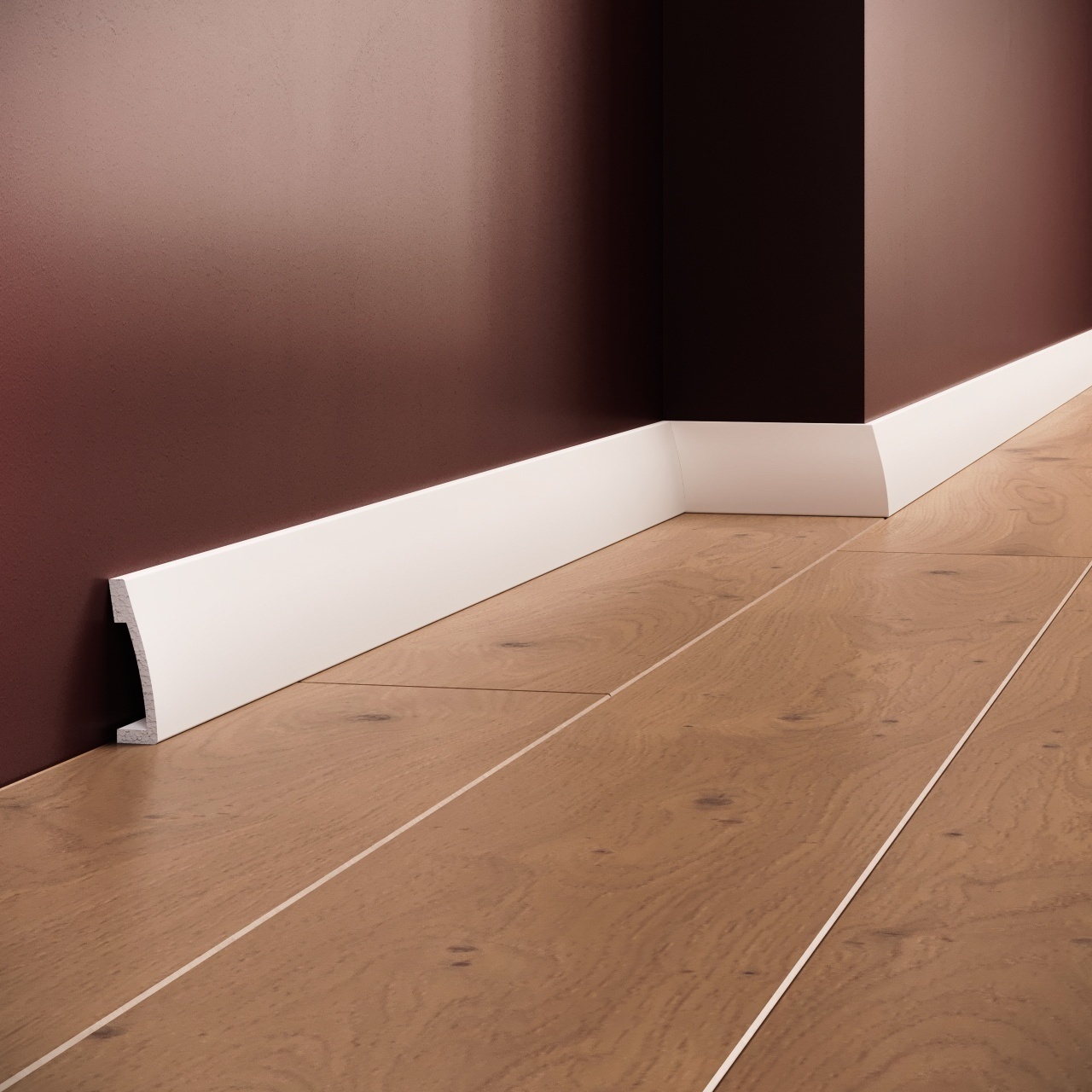 Plinta polimer rigid, Manavi, B24-5x1.3x200 cm