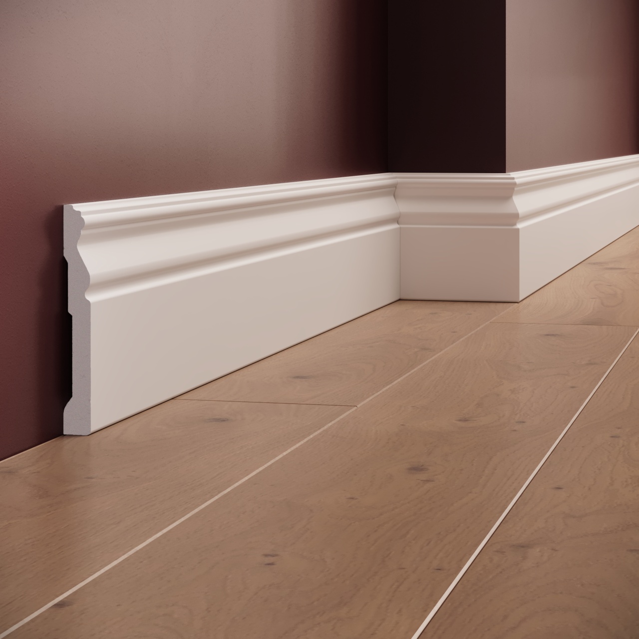 Plinta polimer rigid, Manavi, S14-12x1.6x200 cm