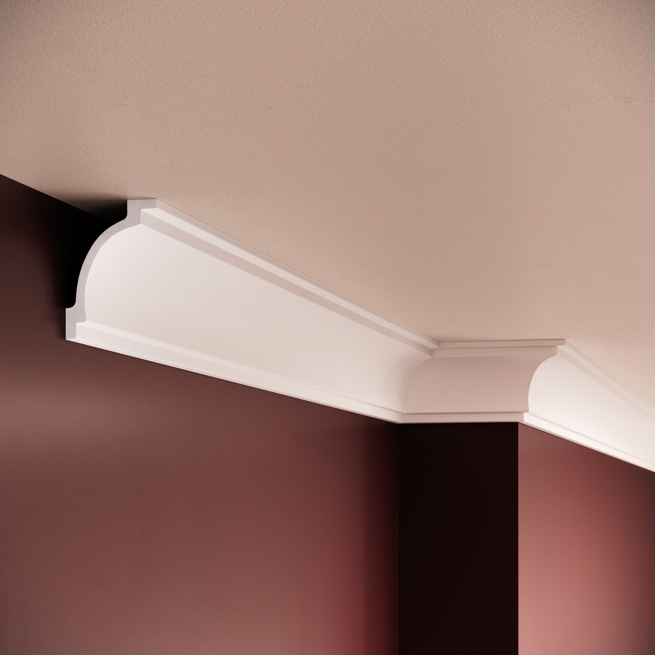 Cornisa polimer rigid, Manavi, C12 - 5x7x200 cm
