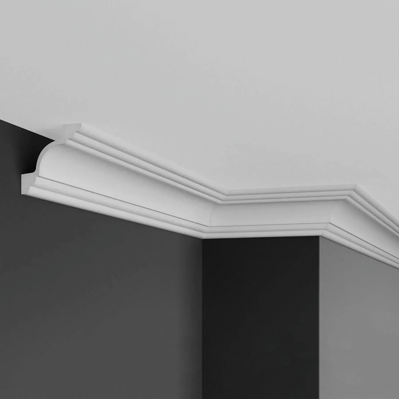 Cornisa poliuretan flexibil P801F - 7.4x7.4x200 cm