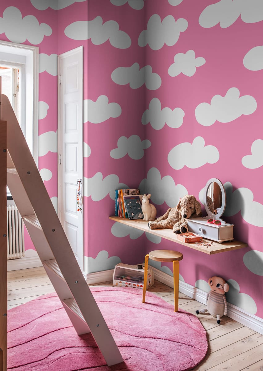 Fototapet, Cloudy, Happy Pink, Rebel Walls