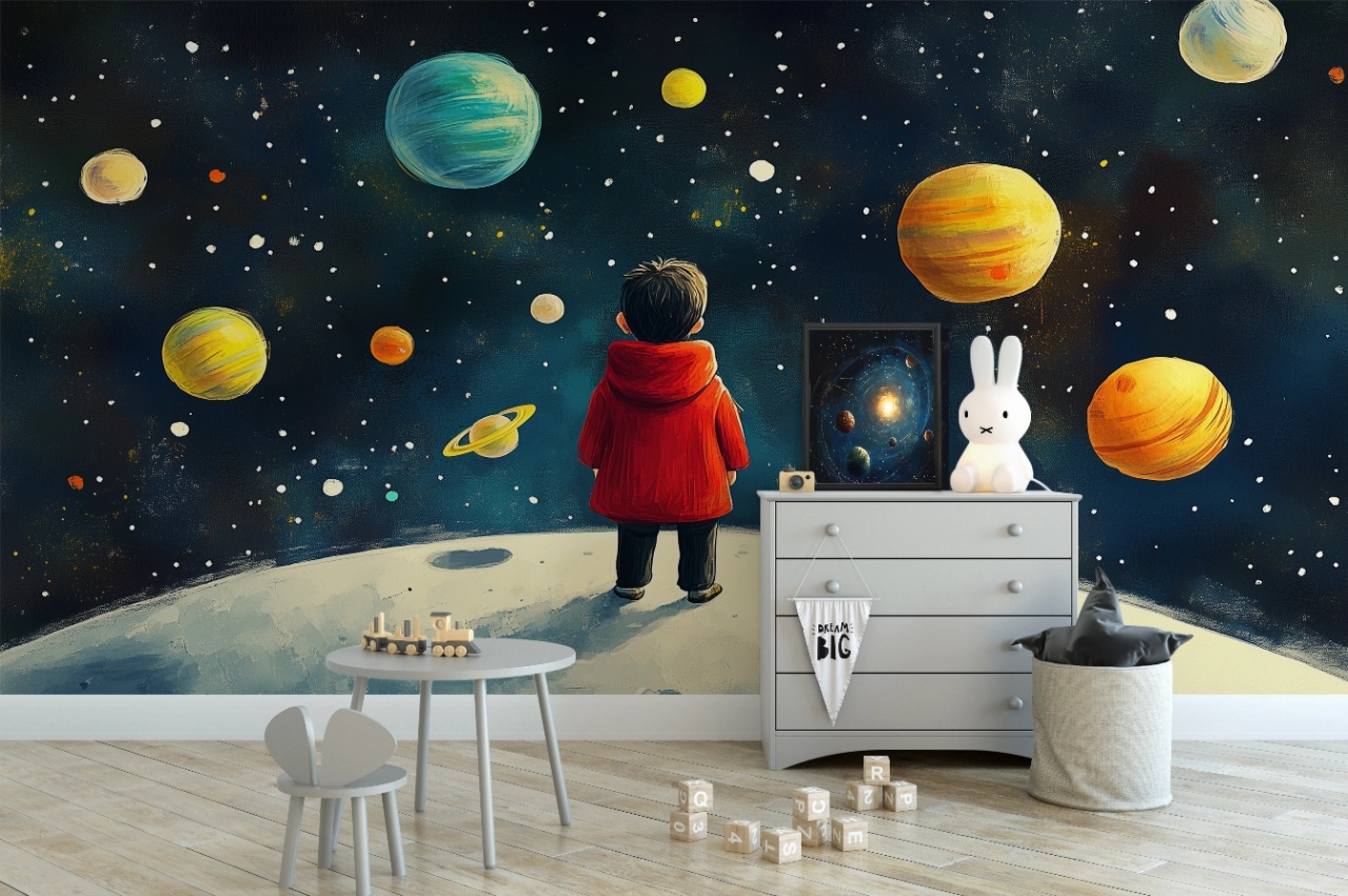 Fototapet copii, Boy in Space 010