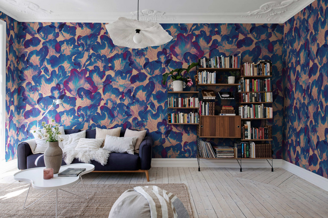 Fototapet, Corals, Blue, Rebel Walls
