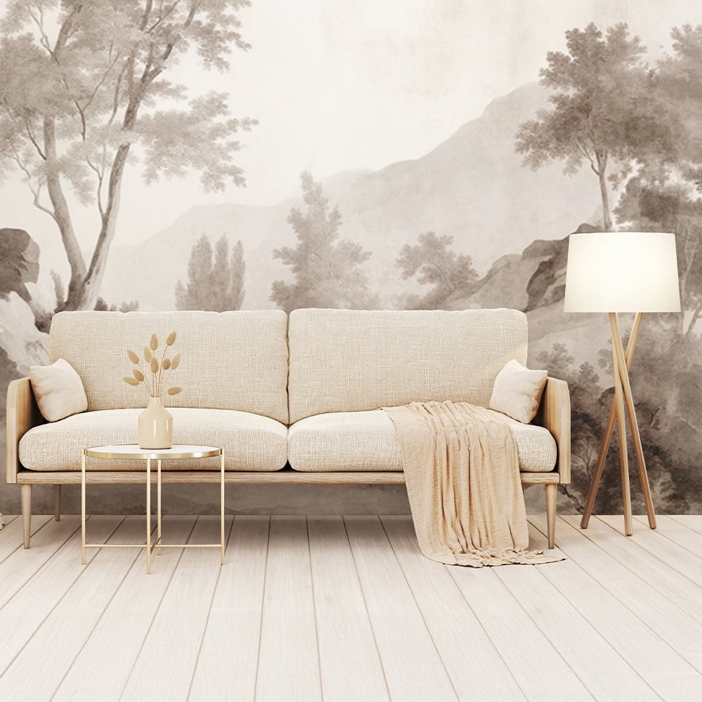 Fototapet Ethereal Veil, Cream - personalizat, VLAdiLA