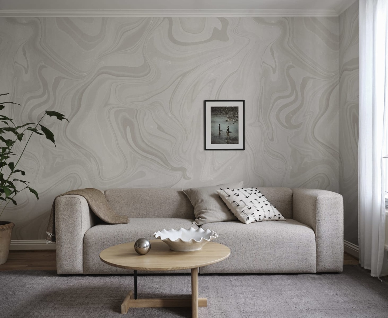 Fototapet lavabil, Klint, Gray, Sandberg
