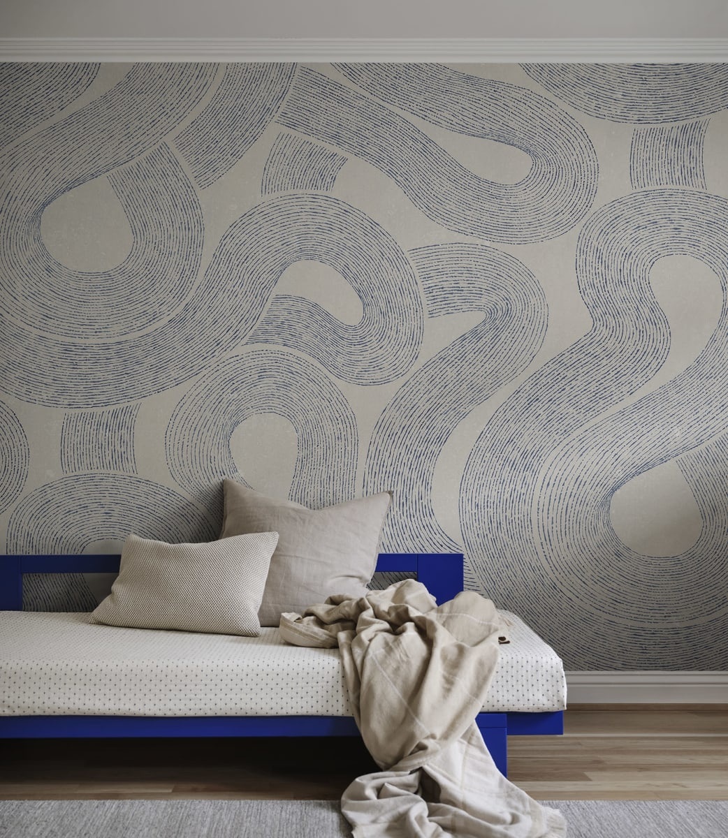 Fototapet lavabil, Zen Mural, Indigo Blue, Sandberg