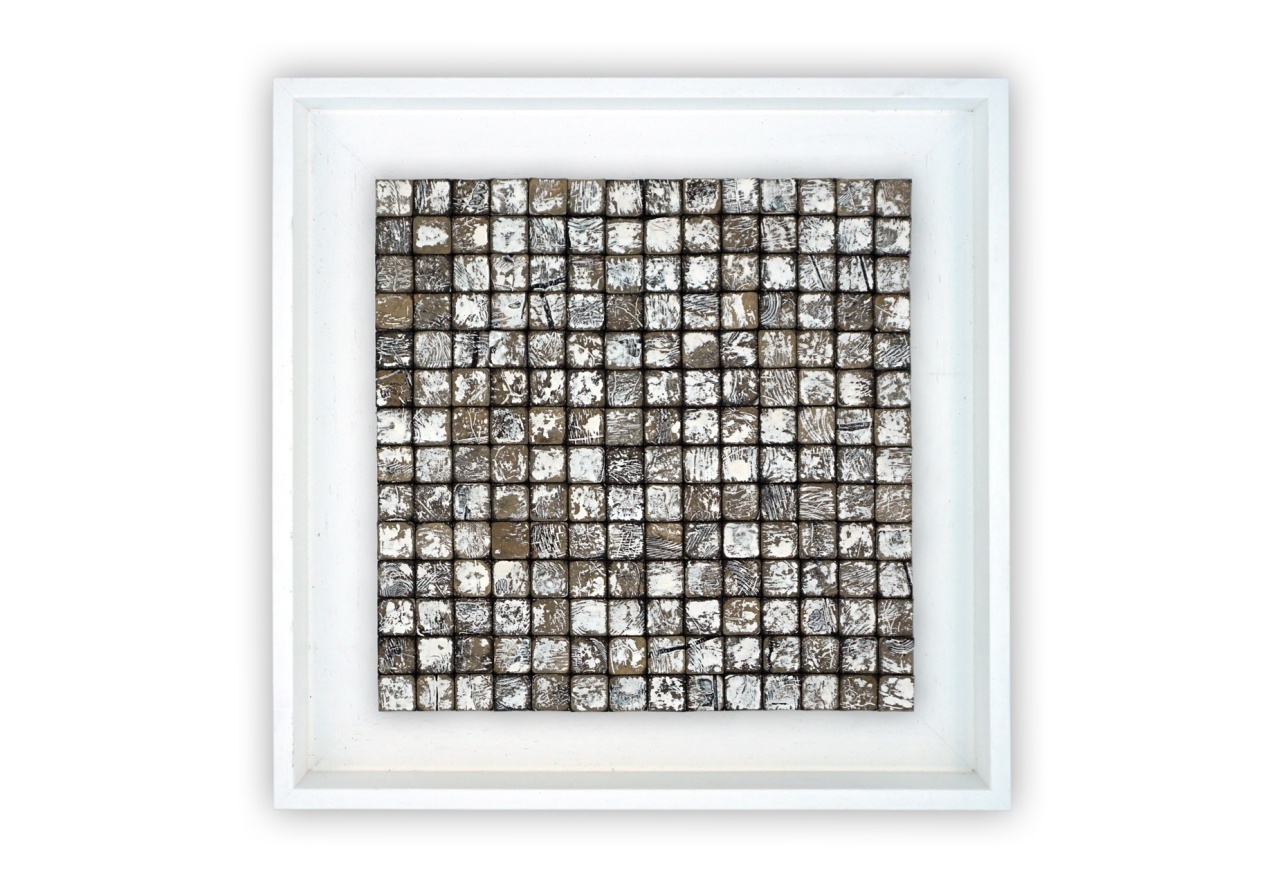 Panou decorativ lemn, Tec, My Tongkonan White