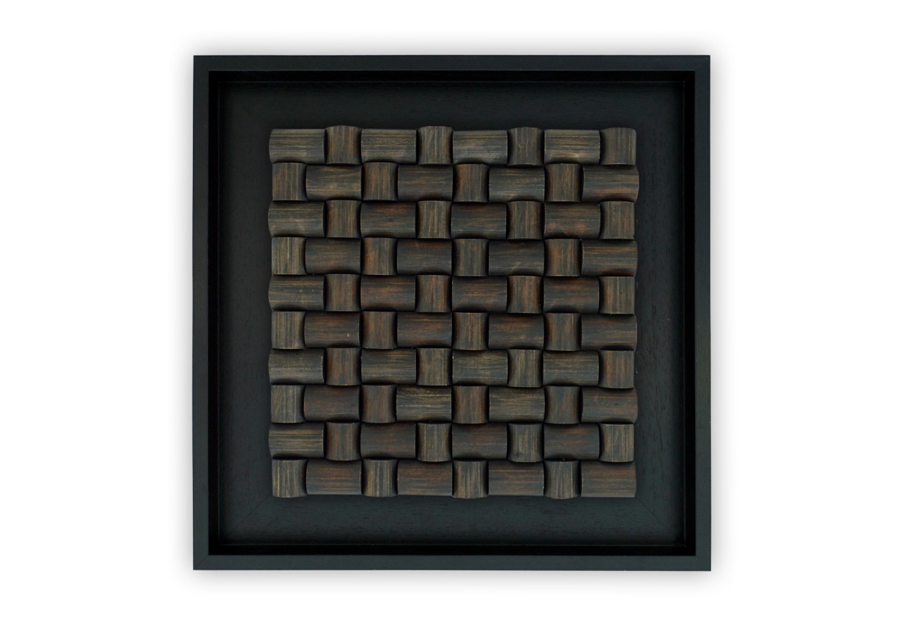 Panou decorativ lemn, Tec, Rumah Black