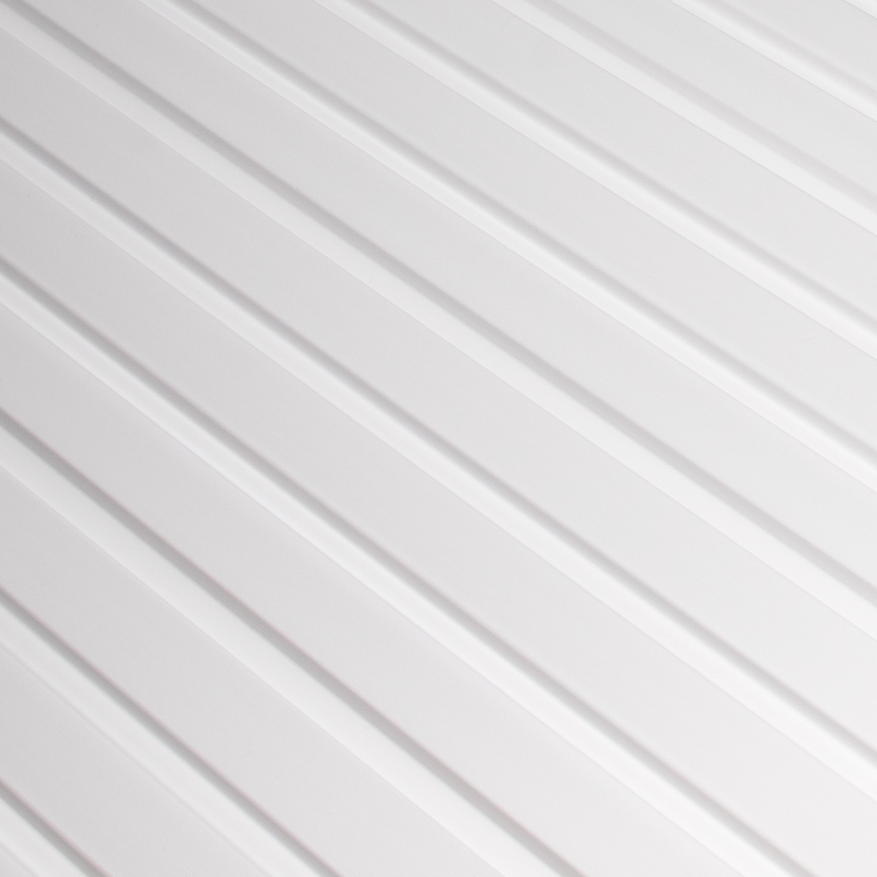 Panou riflaj decorativ 3D Olmo, Alb, 12.2x1.2x270 cm