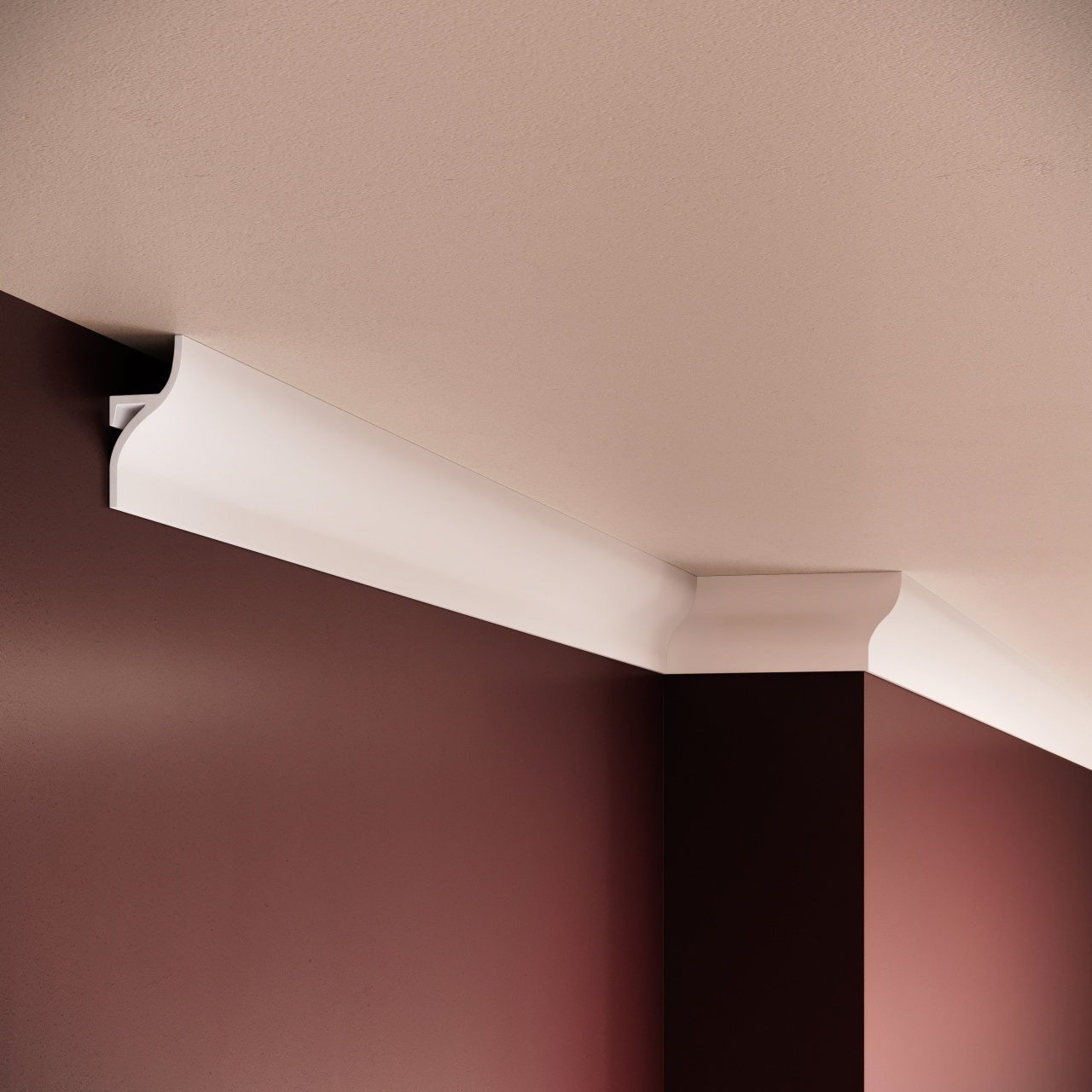 Cornisa polimer rigid, Manavi, ES10 - 5.2x2.4x200 cm