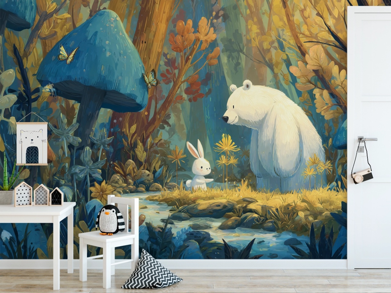 Fototapet copii, Bear and Bunny 121