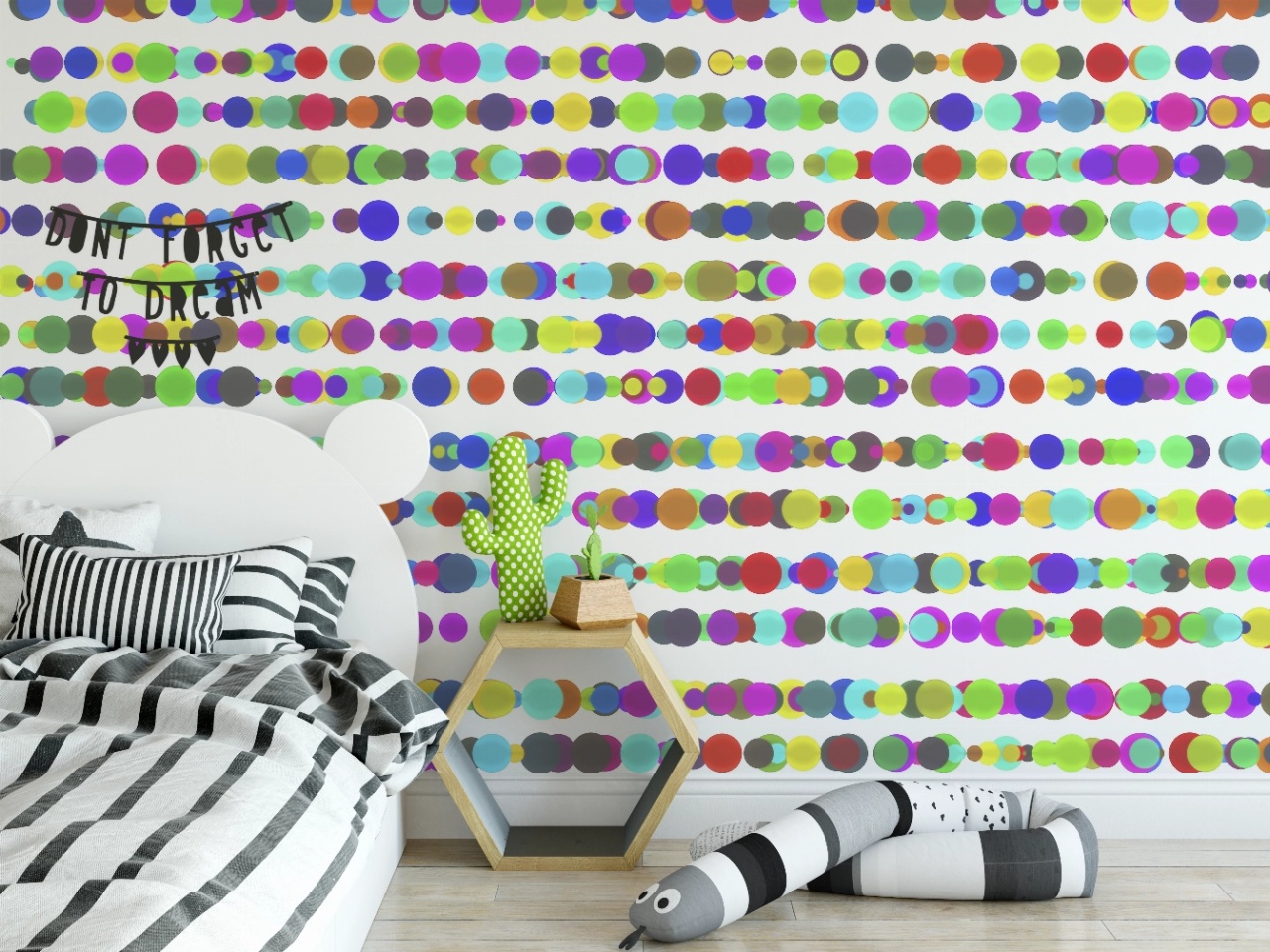 Fototapet copii, Pastel dots 013