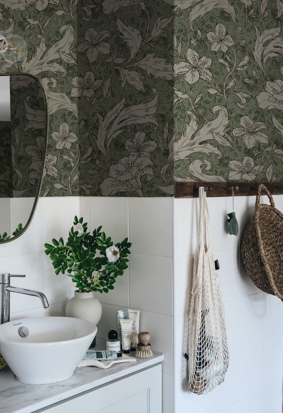 Fototapet lavabil, Mattias Forest Green, Sandberg