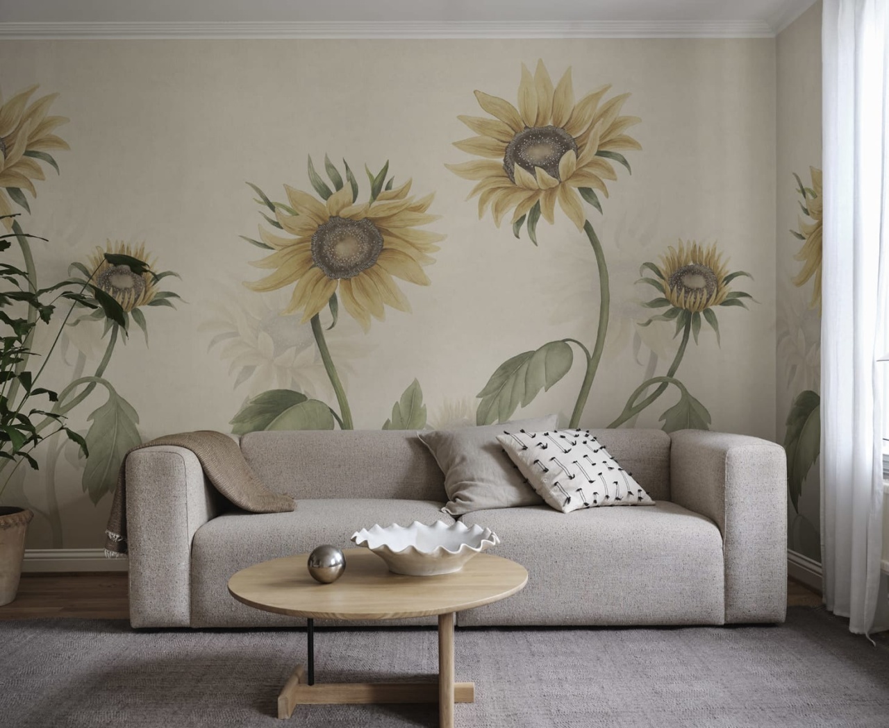 Fototapet lavabil, Sunflowers, Yellow, Sandberg