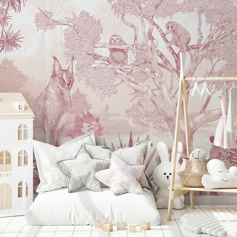 Fototapet Sleepy Meadow in Pink, VLAdiLA