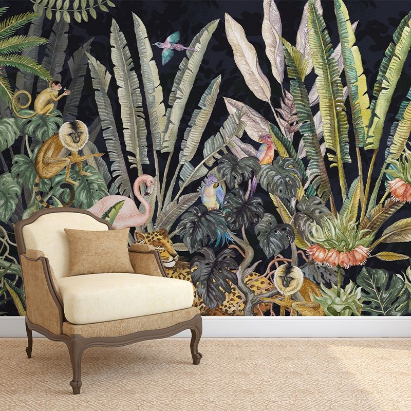 Fototapet Wonderland Jungle in Black, VLAdiLA