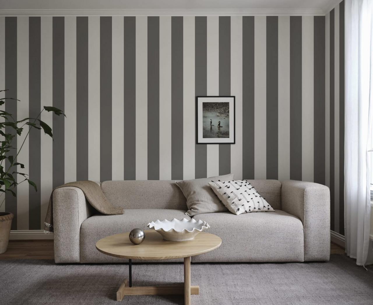 Tapet lavabil, Magnus Dark Gray, Sandberg, 5.3mp / rola