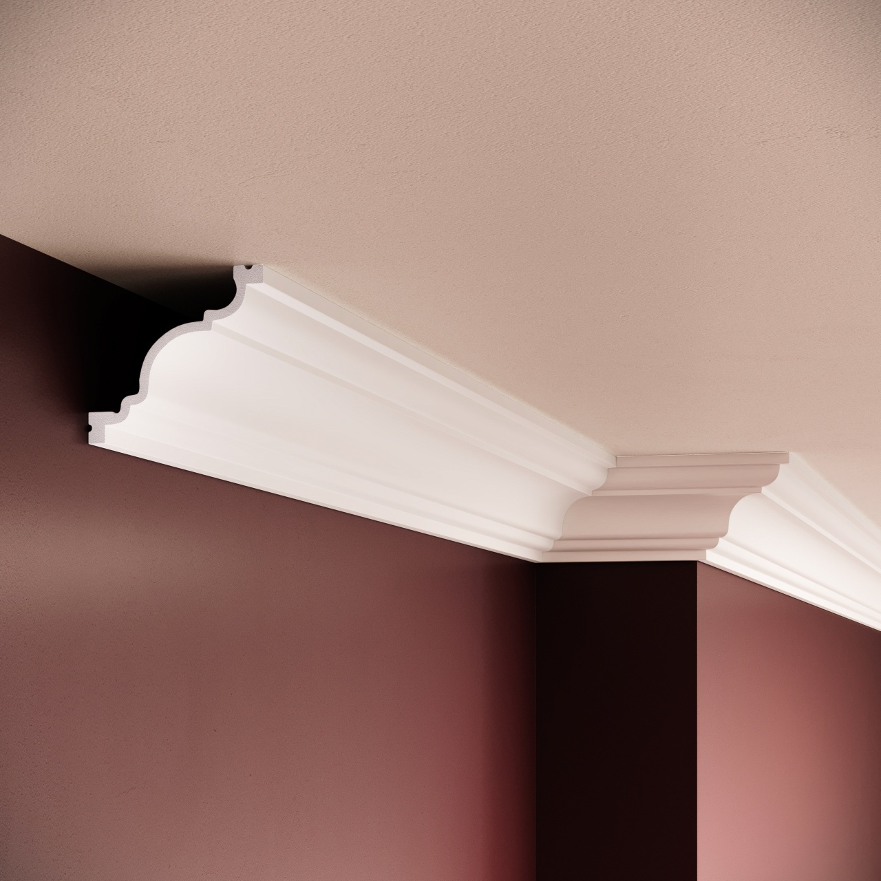 Cornisa polimer rigid, Manavi, C22 - 6.5x7x200 cm